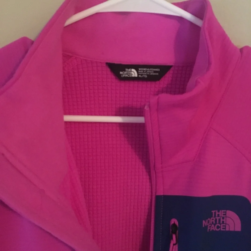 The North Face Pink Jacket with Navy Accents - Picture 2 of 3